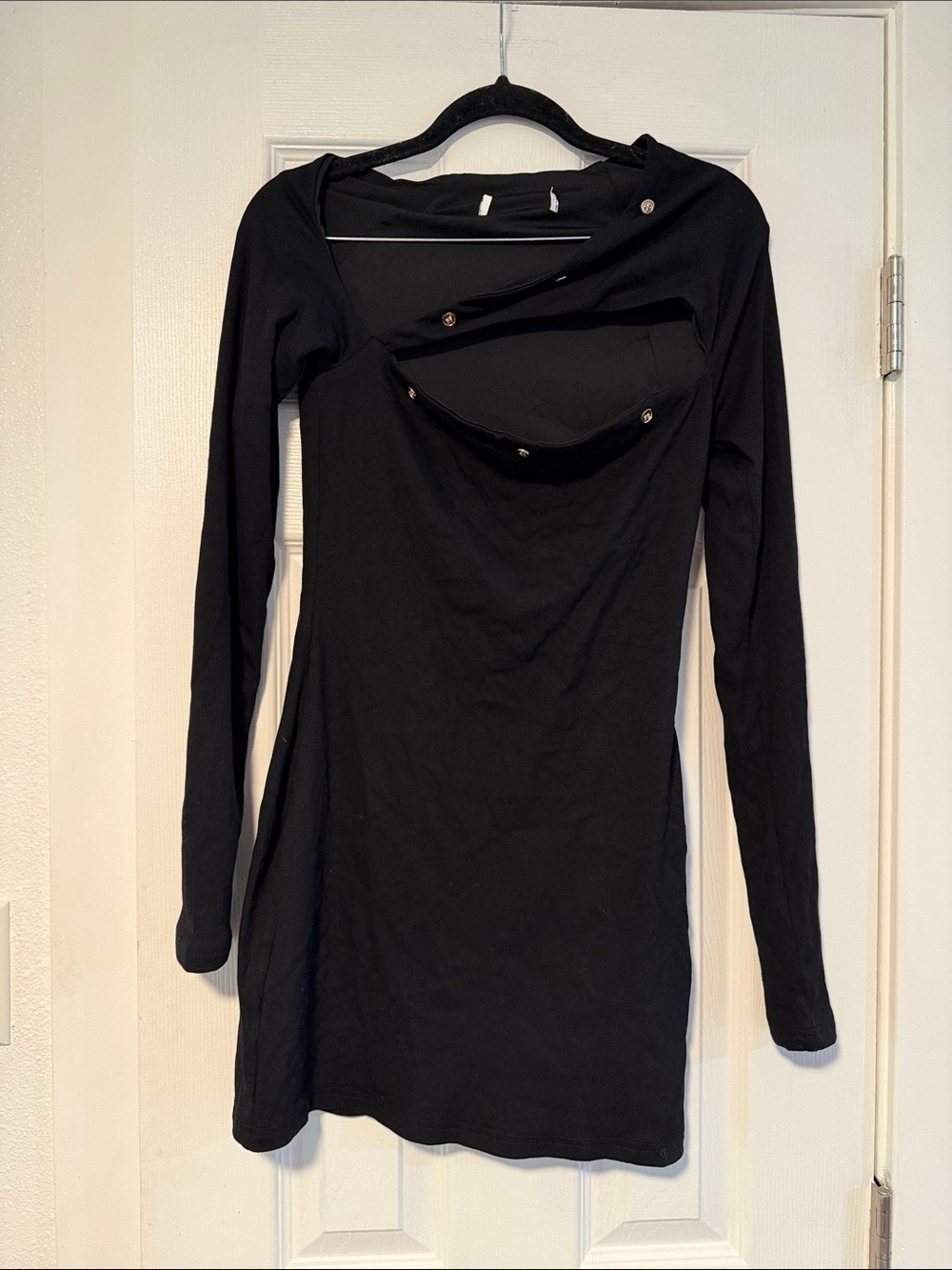 Black Long-Sleeve Dress